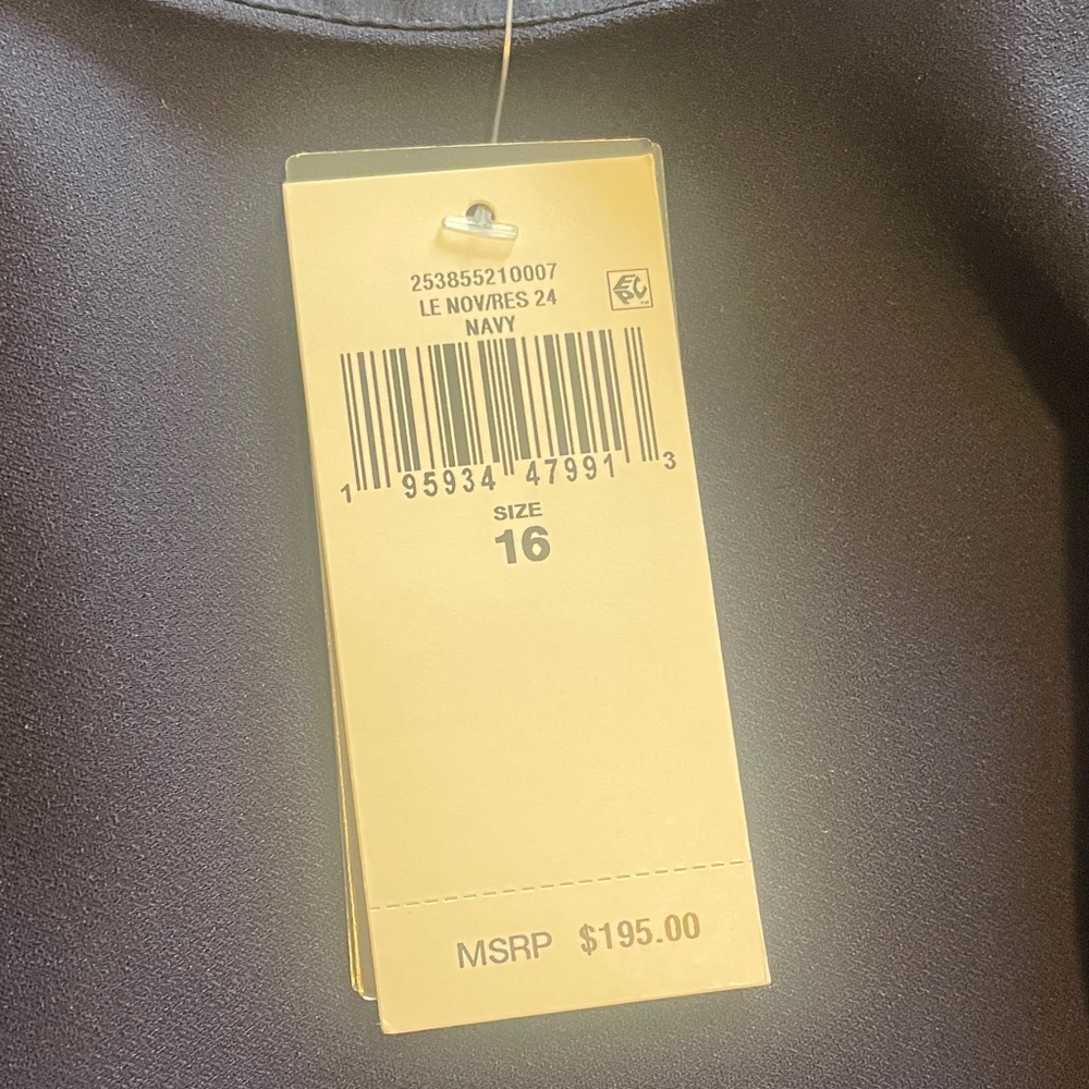 Ralph Lauren Navy Cape Dress NWT - Picture 4 of 8